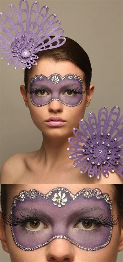 lila Schminktipps-Fasching Maske Frauen Kostüme Halloween Makeup Diy