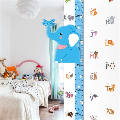 Buy Height Chart For Kids 3d Elephant Kids Measuring Chart For Wall