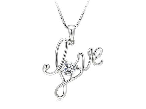Te Amo Sterling Silver Necklace Pendants Sterling Jewelry Silver