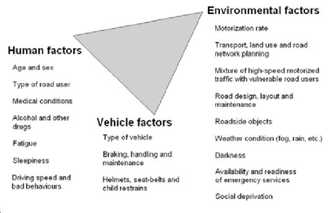 Risk Factors For Road Traffic Injuries Download Scientific Diagram