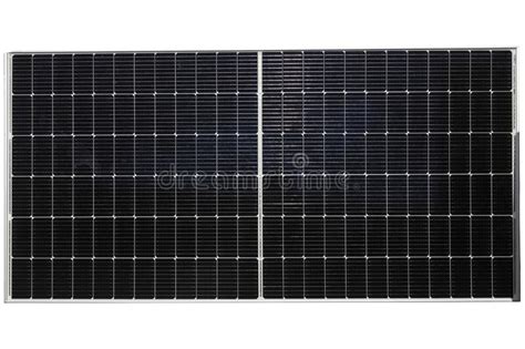 Panel Of Solar Cells Generating Electricity In Solar Farm Renewable