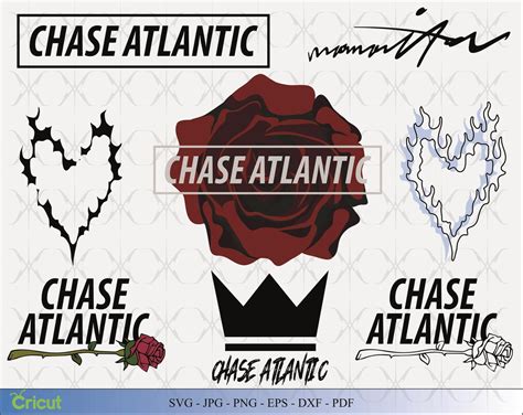 Chase Atlantic Image Set 8 Different Svg Png  Dxf Pdf Etsy