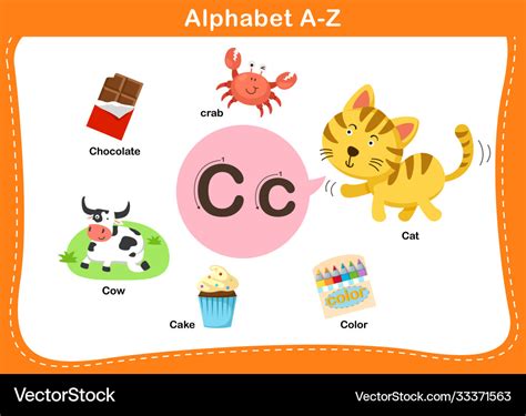 Alphabet Letter C Royalty Free Vector Image Vectorstock