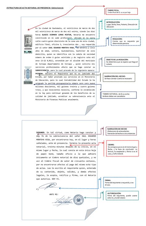 Introducir 72 Imagen Modelo De Acta Notarial De Presencia Abzlocal Mx