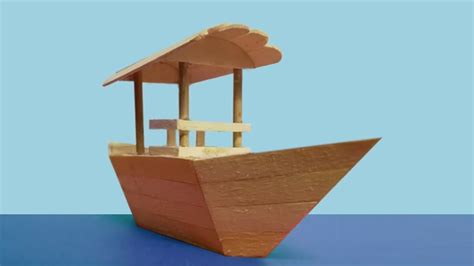 How To Make Popsicle Stick Boat How To Make Icecream Stick Boat