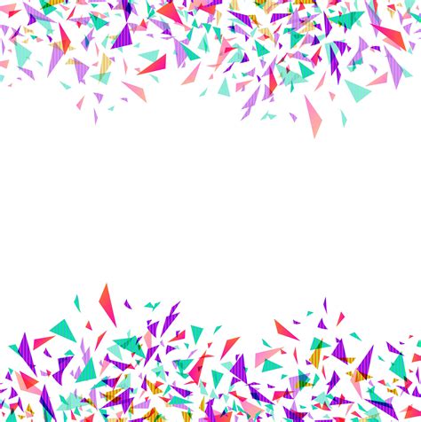 Abstract colorful vector confetti isolated on white ...