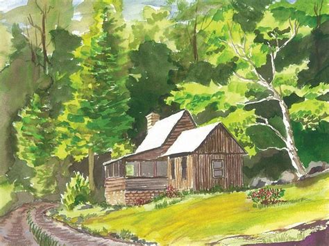 Summer Home Painting By Rita Lackey Fine Art America