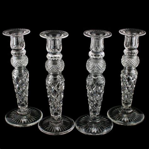 Antique Glass Candlesticks Stuart Crystal Candlesticks Crystal
