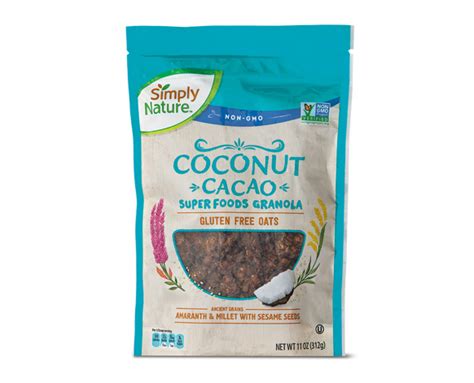 Dark Chocolate Or Coconut Cacao Super Food Granola Simply Nature