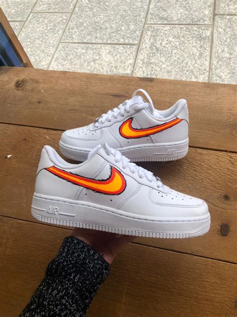 Air Force 1 “fire Flame” Sneakers And Chill