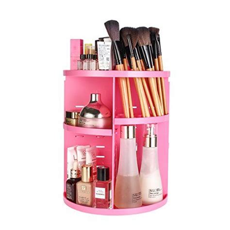 360 Degree Rotating Makeup Organizer Eloki Adjustable Spinning