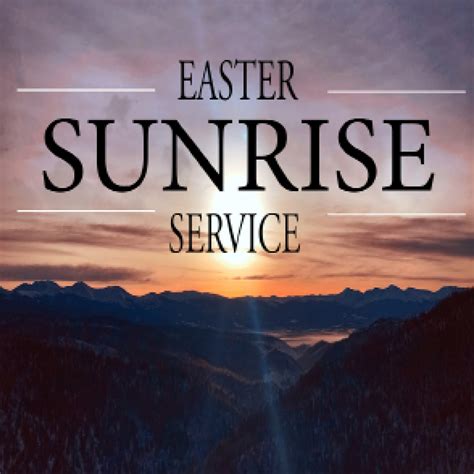 Sunrise lawn & landscape, llc. EASTER SUNRISE SERVICERSVPA