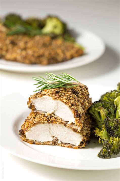 Whole30 Keto Rosemary Almond Crusted Chicken Tastes Lovely