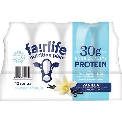Fairlife Nutrition Plan High Protein Vanilla Shake 12