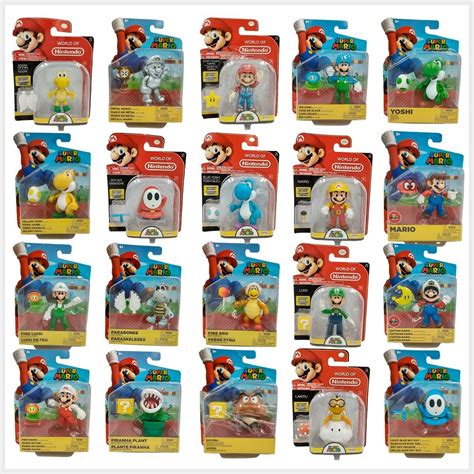 20 Figuras De Colección Super Mario World Of Nintendo Mercado Libre