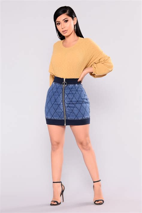 Bankroll Denim Skirt Denim Fashion Nova Skirts Fashion Nova