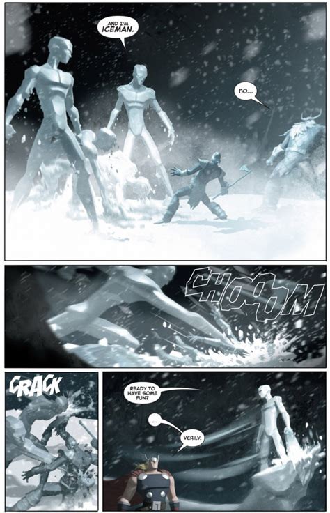 How Iceman And Thor Defeated The Frost Giants Comicnewbies