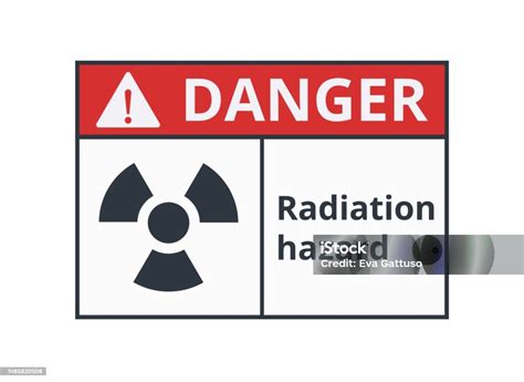 Tanda Peringatan Bahaya Radiasi Bahaya Ilustrasi Stok Unduh Gambar