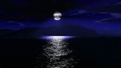 Moon Sea Water Wallpapers Ocean Purple Moonlight