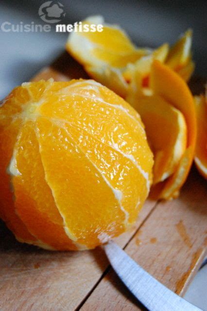 Peler Une Orange à Vif Orange Pelé Miam