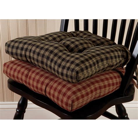 Dining chair cushions and pads provide extra comfort for everyday seating and put the cherry on top of any dining table set. Sturbridge Plaid Chair Pad | Kitchen chair cushions, Dining chair cushions, Plaid chair