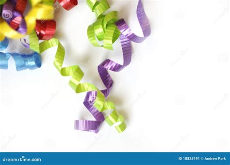 Colorful Ribbons Stock Image Image Of Birthday Isolated 18825191