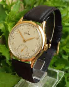 Antiques Atlas Gents 1940s 9ct Gold Omega Wrist Watch