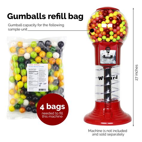 Gumballs For Gumball Machine 1 Inch Large Gumballs Garden Berries