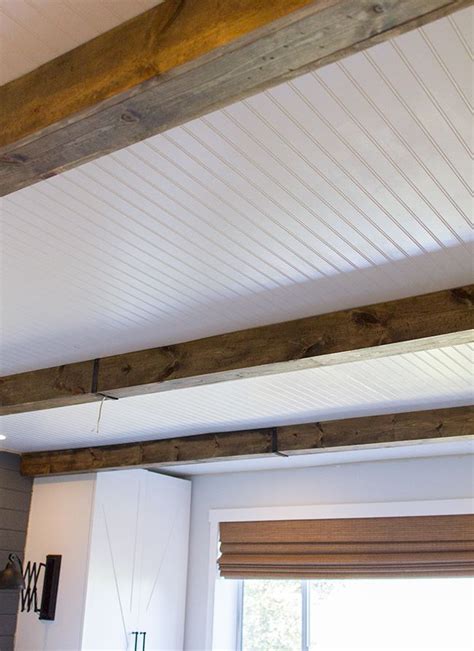 Diy faux ceiling beams straps. Pin on furniture ideas