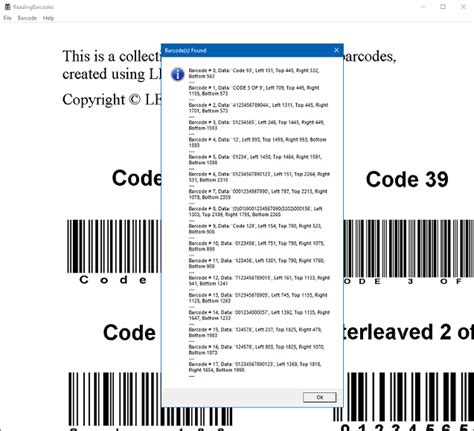 Detect And Extract Barcodes Windows C Dll Leadtools Sdk Tutorials Help