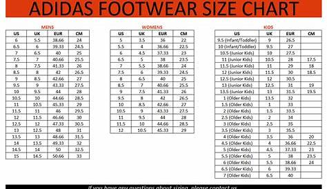 adidas shoe size chart women's | Adidou