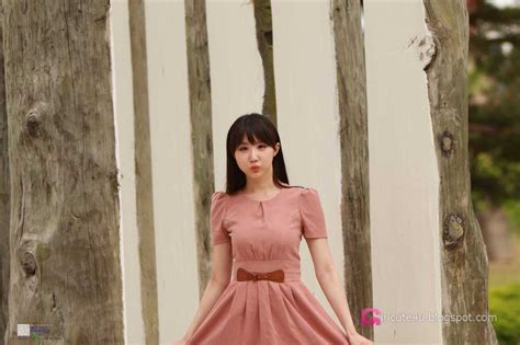 yeon da bin in beige dress ~ cute girl asian girl korean girl japanese girl chinese girl