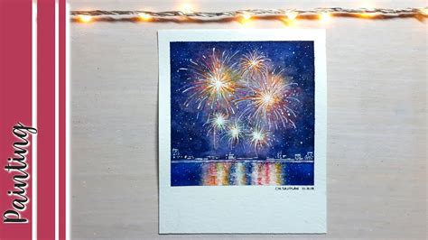 Fireworks Watercolor Painting Timelapse Start To Finish Youtube