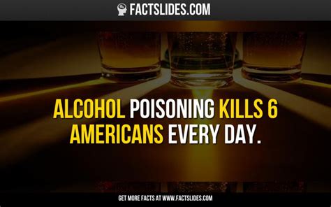 Alcohol Poisoning Kills 6 Americans Every Day Alcohol Facts Fun