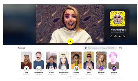 Utiliser les filtres Snapchat dans les visioconférences Zoom Skype et
