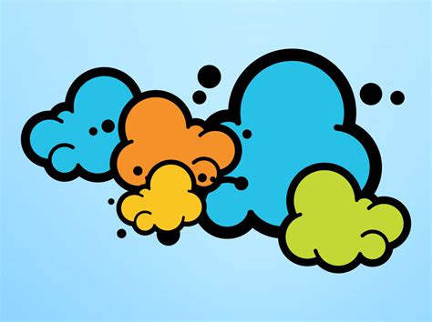 Aesthetic Clouds Cartoon