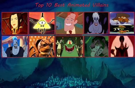 My Top 10 Best Animated Villains By Yodajax10 On Deviantart