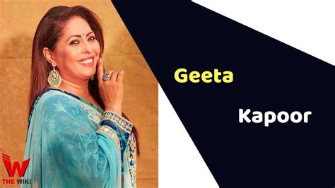 Geeta Kapoor Choreographer Height Weight Age Affairs Biography And More