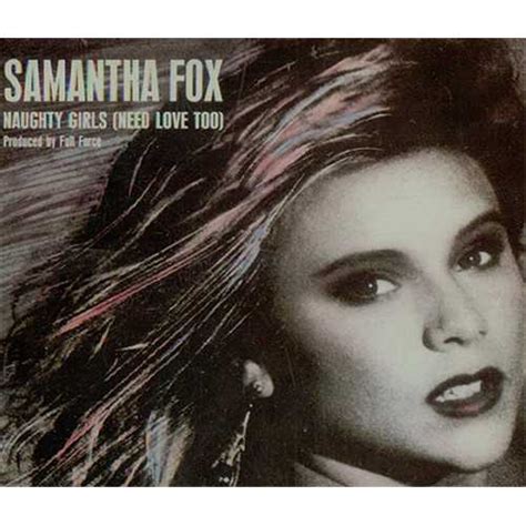 samantha fox naughty girls need love too german 3 cd single cd3 41499