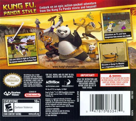 Kung Fu Panda 2008 Nintendo Ds Box Cover Art Mobygames
