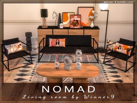 Nomad Living Room By Winner9 At Tsr Sims 4 Updates