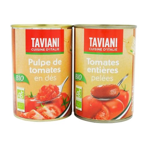 Grossiste Pulpe de tomates en dés BIO boîte 400g CT DE 12 - prix en gros
