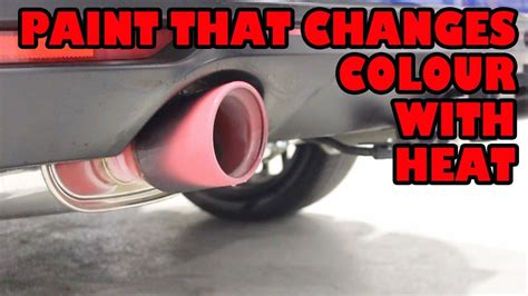 Heat Changing Paint On Exhaust Youtube