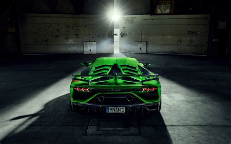 2880x1800 8k Novitec Lamborghini Aventador Svj 2019 Rear View Macbook