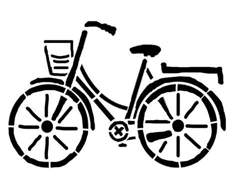 Free Printable Bicycle Stencil