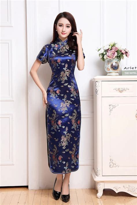 Buy Shanghai Story Satin Chinese Traditional Clothing Chinese Style Dresses