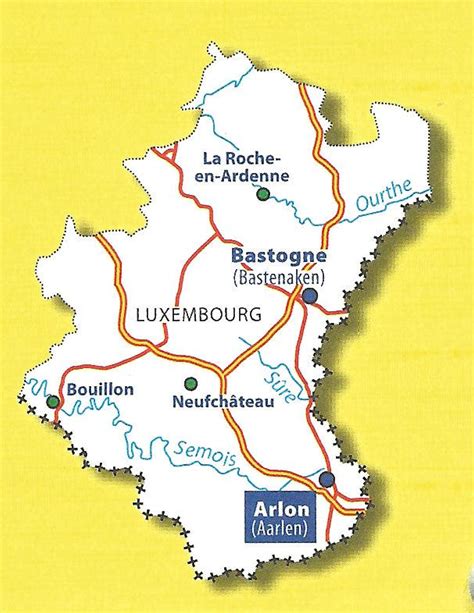 Kaart Luxemburg Kaart