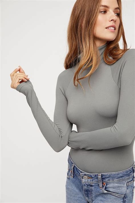 Pin On Turtleneck Long Sleeve Top