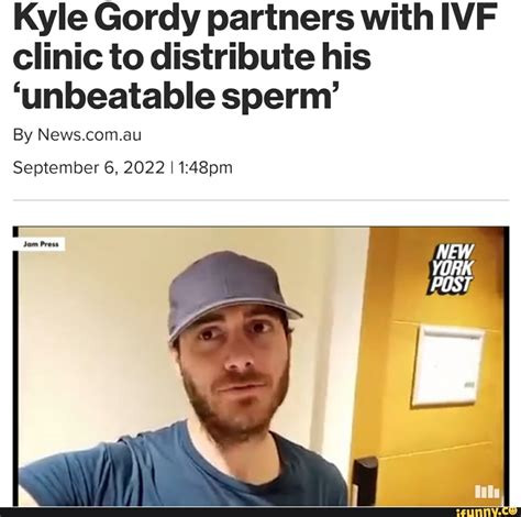 kyle gordy partners with ivf clinic to distribute his unbeatable sperm by au