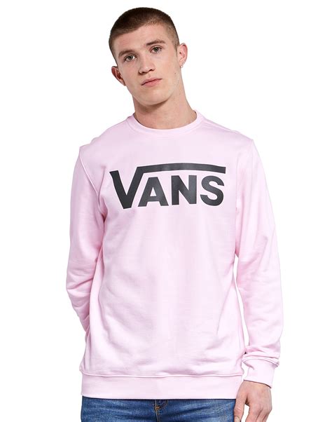Vans Mens Classic Crew Neck Sweatshirt Pink Life Style Sports Ie